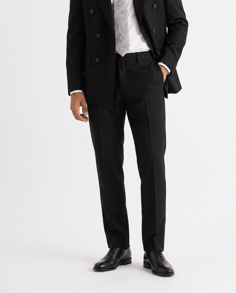 Yeseva One Double-Breasted Suit  Black