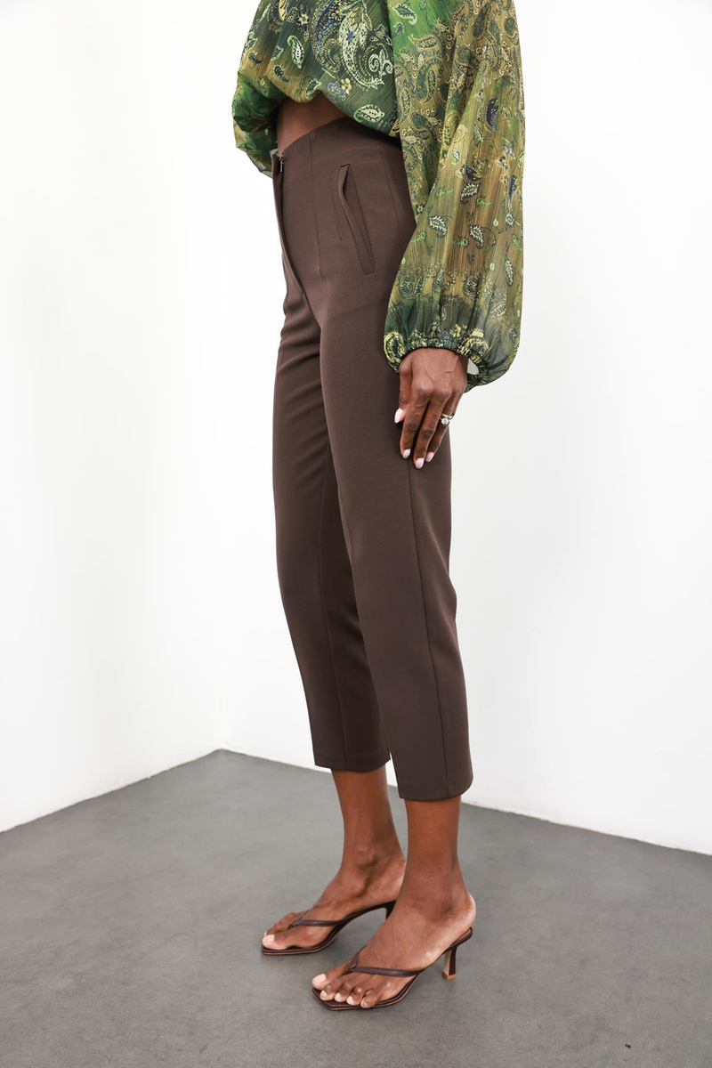 Acı Kahve Flatolu Pantolon 5113