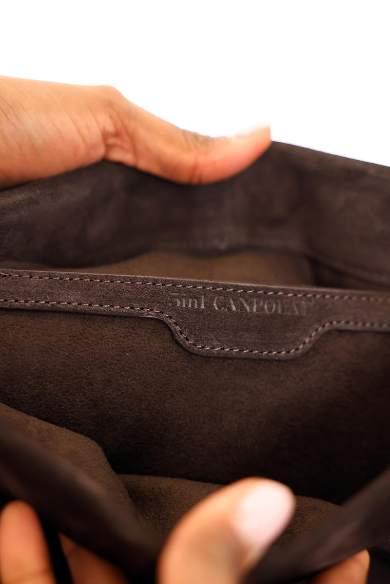 Acı Kahve Paris Süet Clutch Çanta 7981