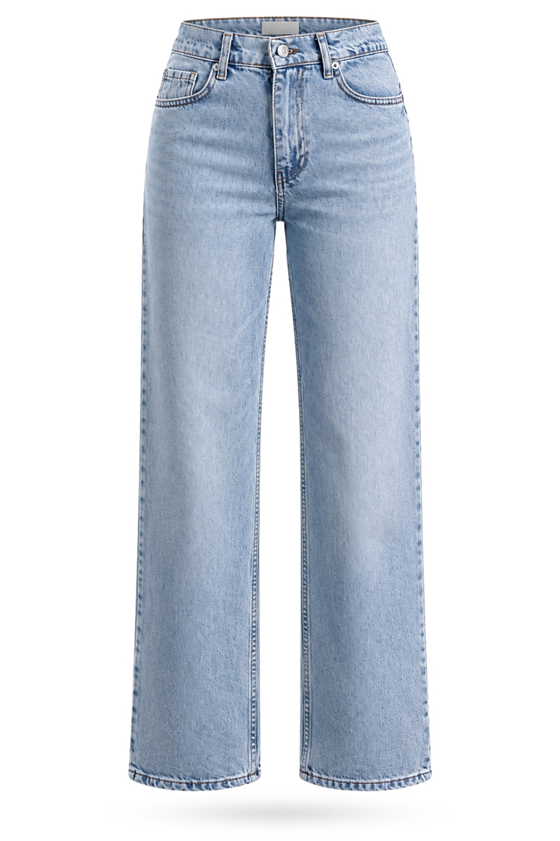 Açık Mavi Straight Fit Jean 0065
