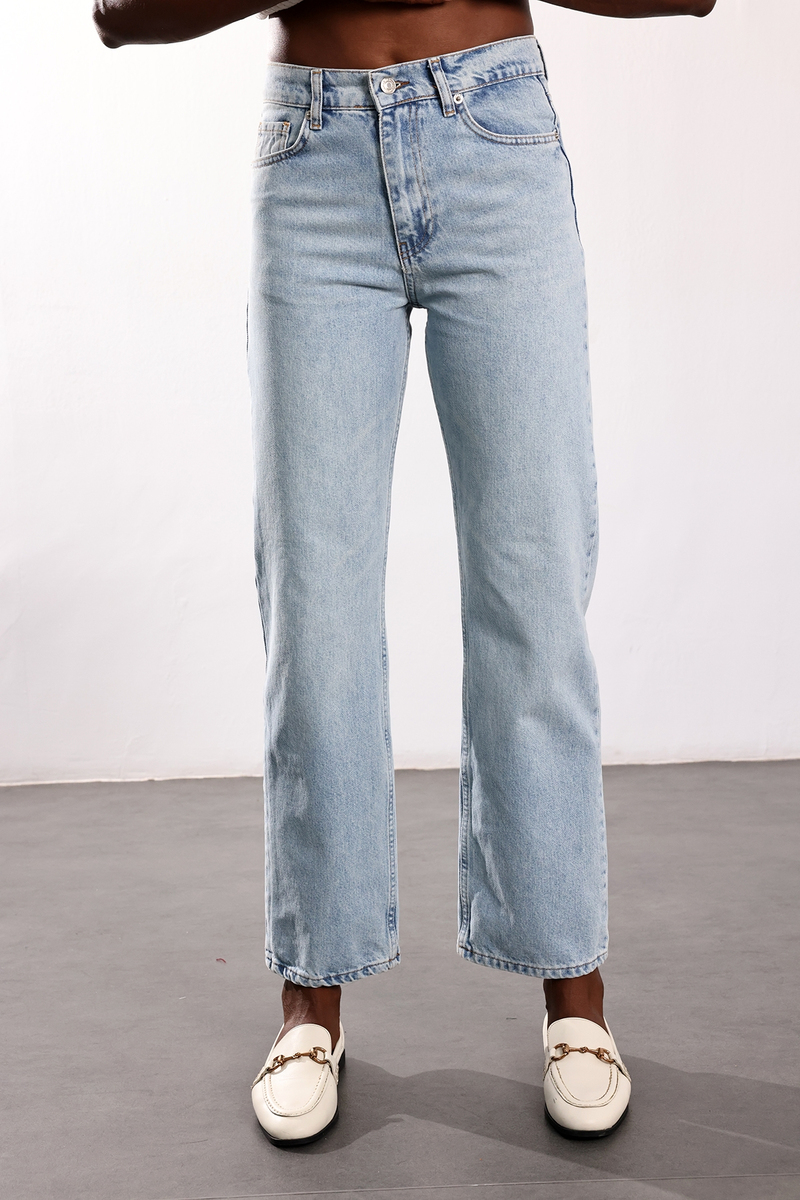Açık Mavi Straight Fit Jean 0065