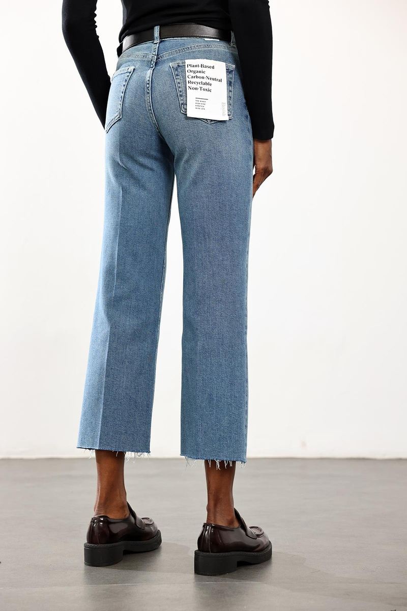 Açık Mavi Stretch Wide Leg Jean 