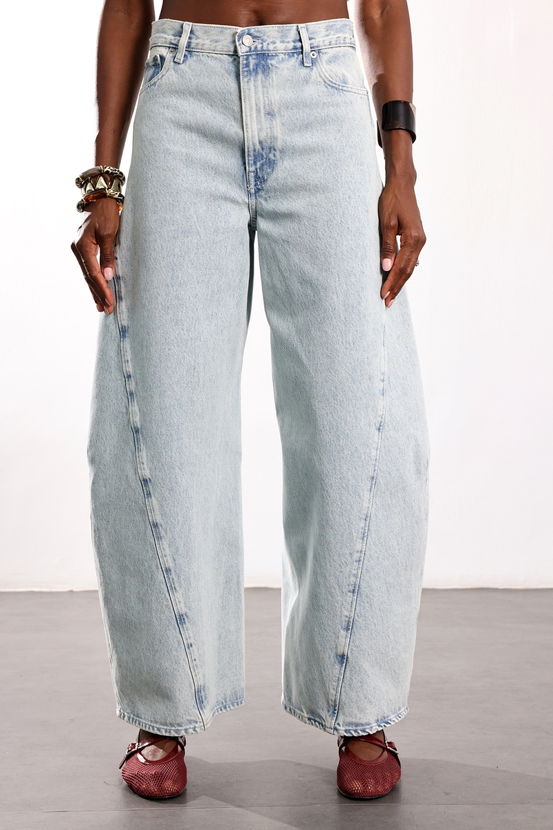 Açık Mavi Twist Relaxed Fit Jean 