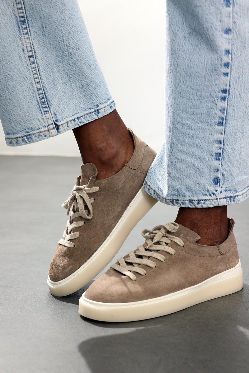 Açık Vizon Deri Sneaker 25210