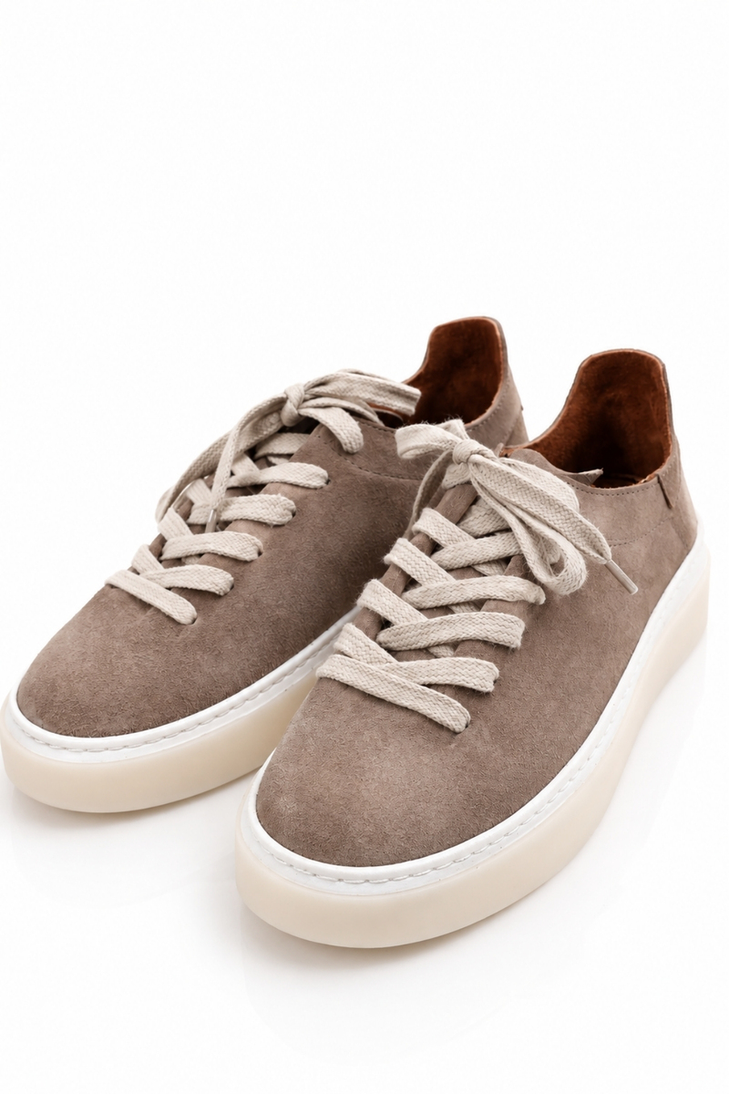 Açık Vizon Deri Sneaker 25210