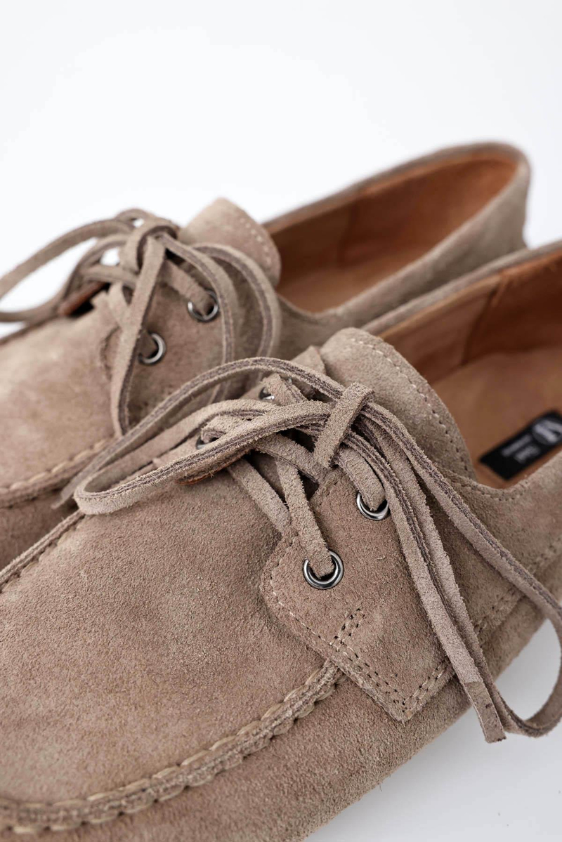 Açık Vizon Süet Bağcıklı Makosen 24325