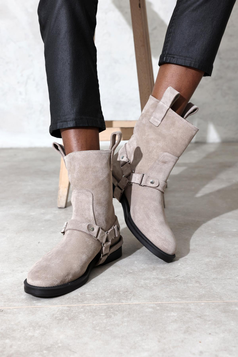 Açık Vizon Süet Binici Bot 125215