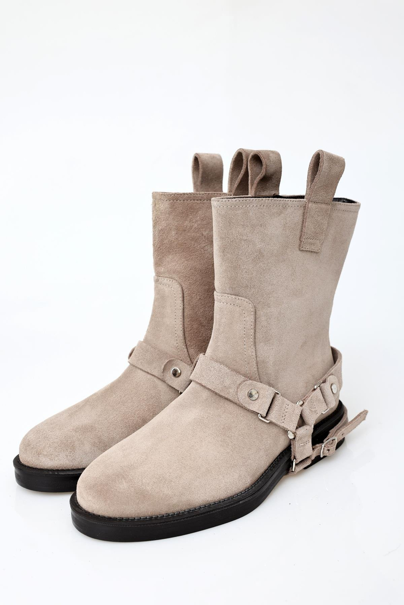 Açık Vizon Süet Binici Bot 125215