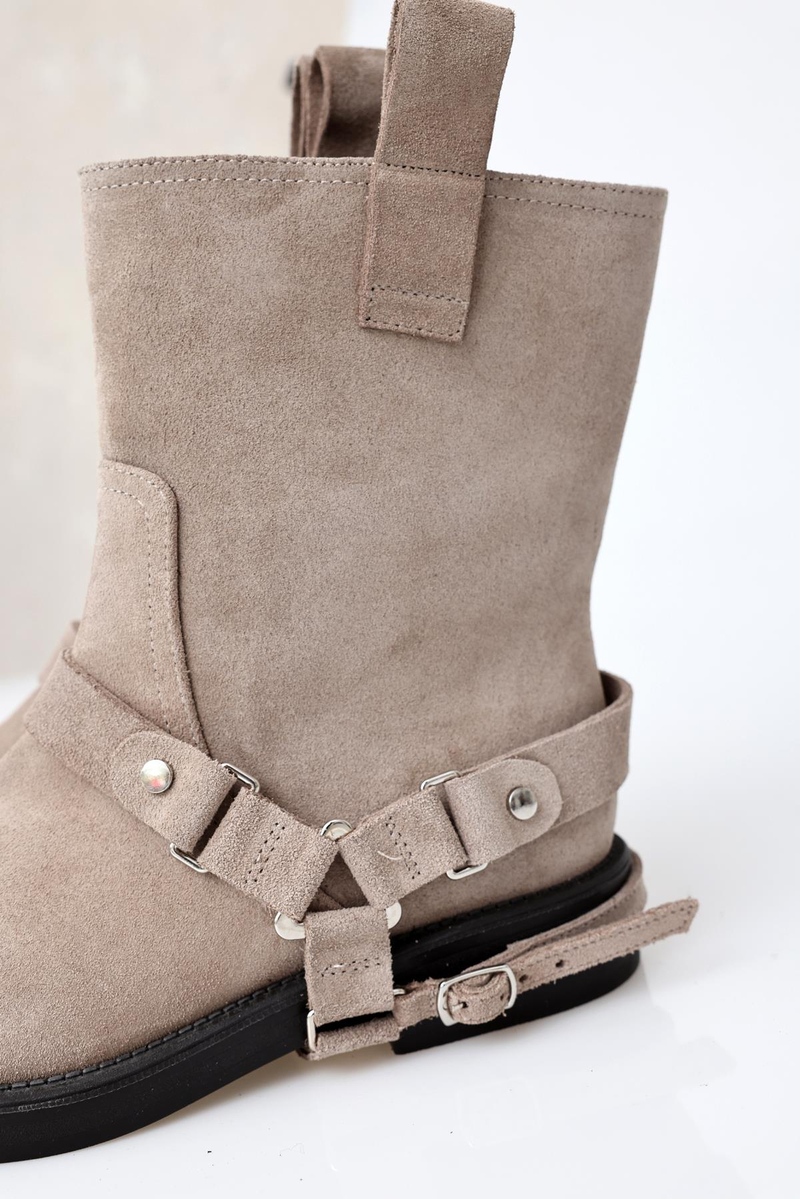 Açık Vizon Süet Binici Bot 125215