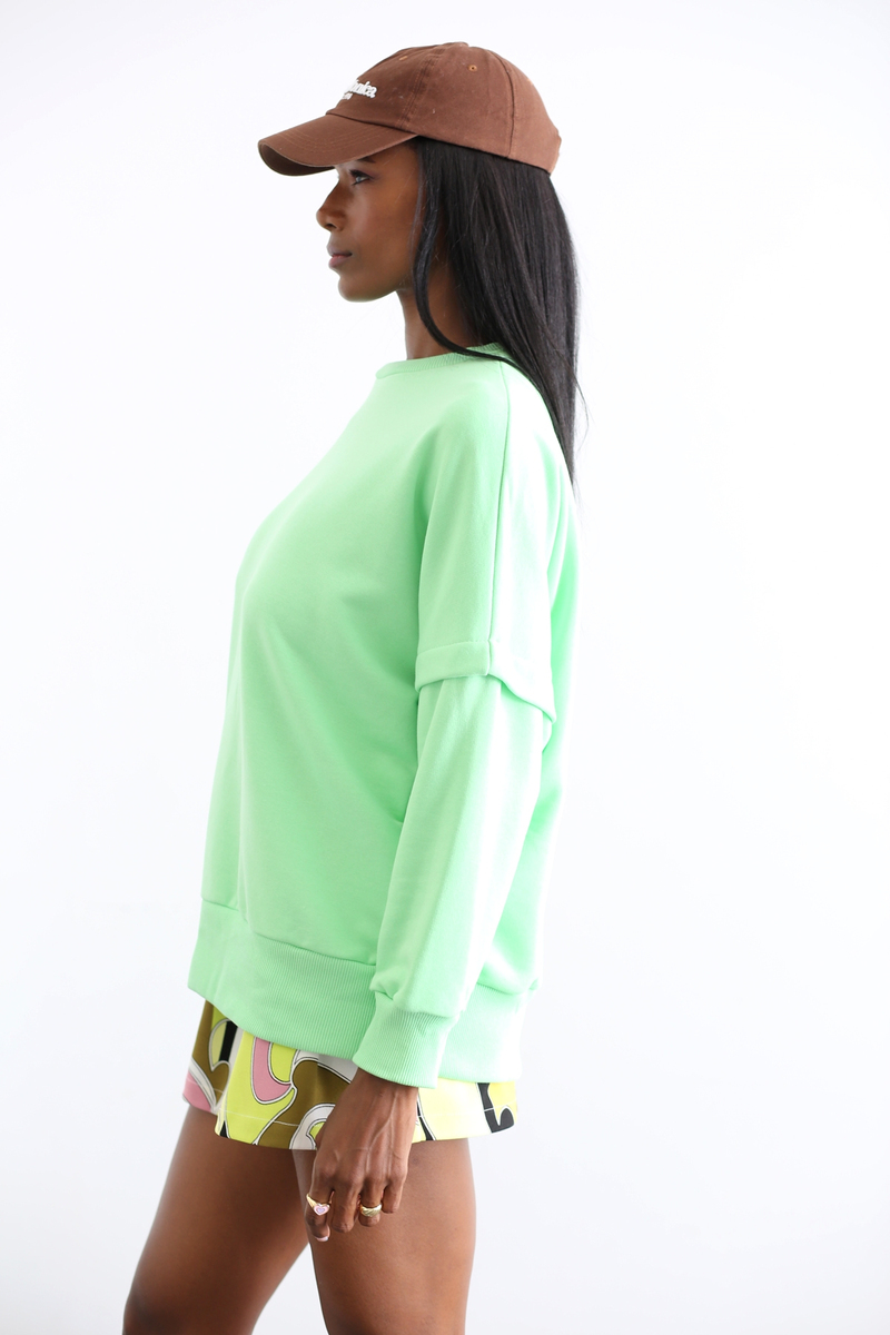 Açık Yeşil Oversize Sweatshirt 6265
