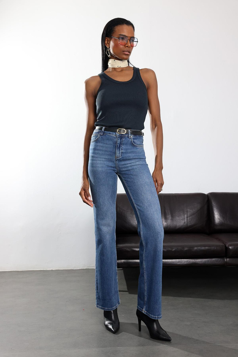 Antrasit Fitilli Halter Yaka Atlet 