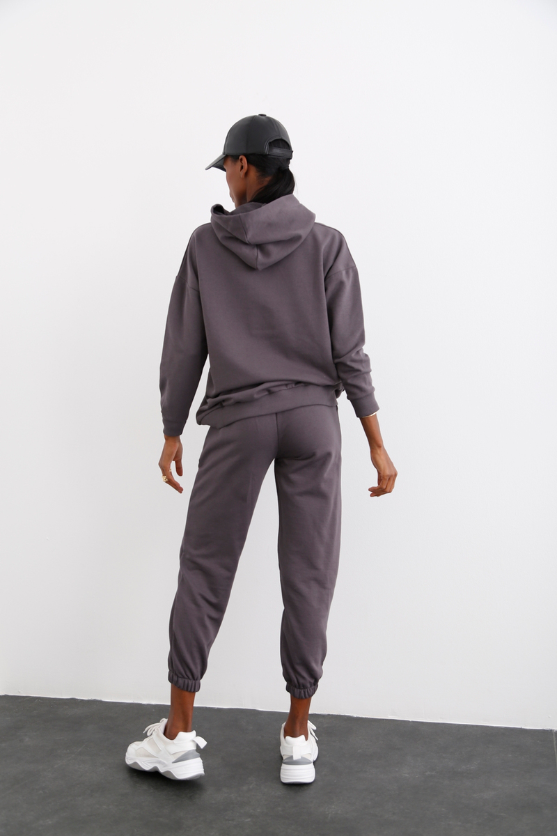 Antrasit Kanguru Cepli Sweatshirt 3234