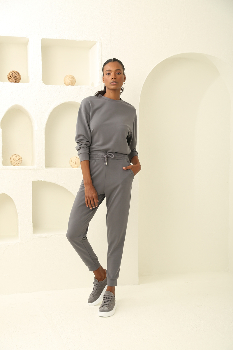 Antrasit Oversize Modal Takım 