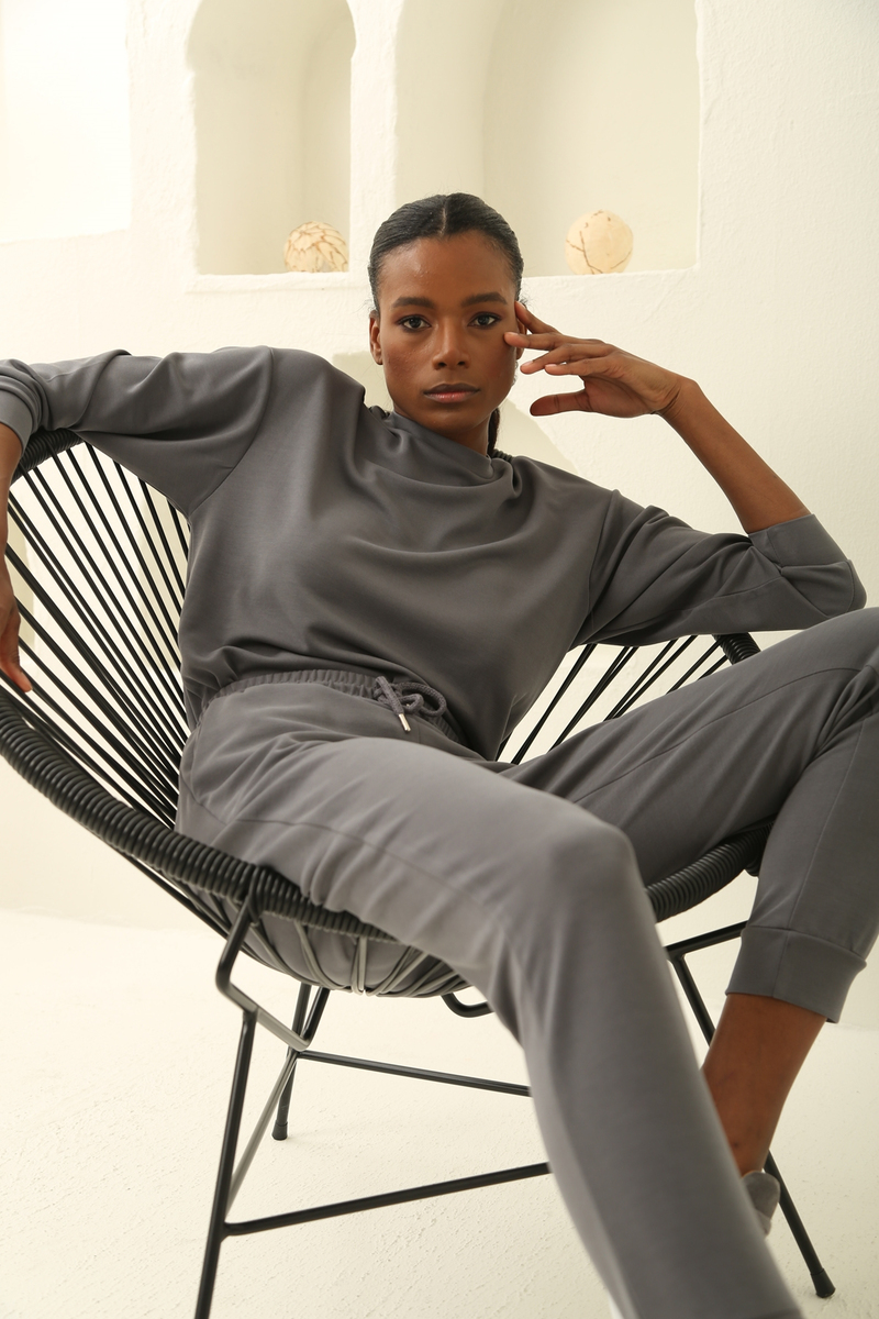 Antrasit Oversize Modal Takım 