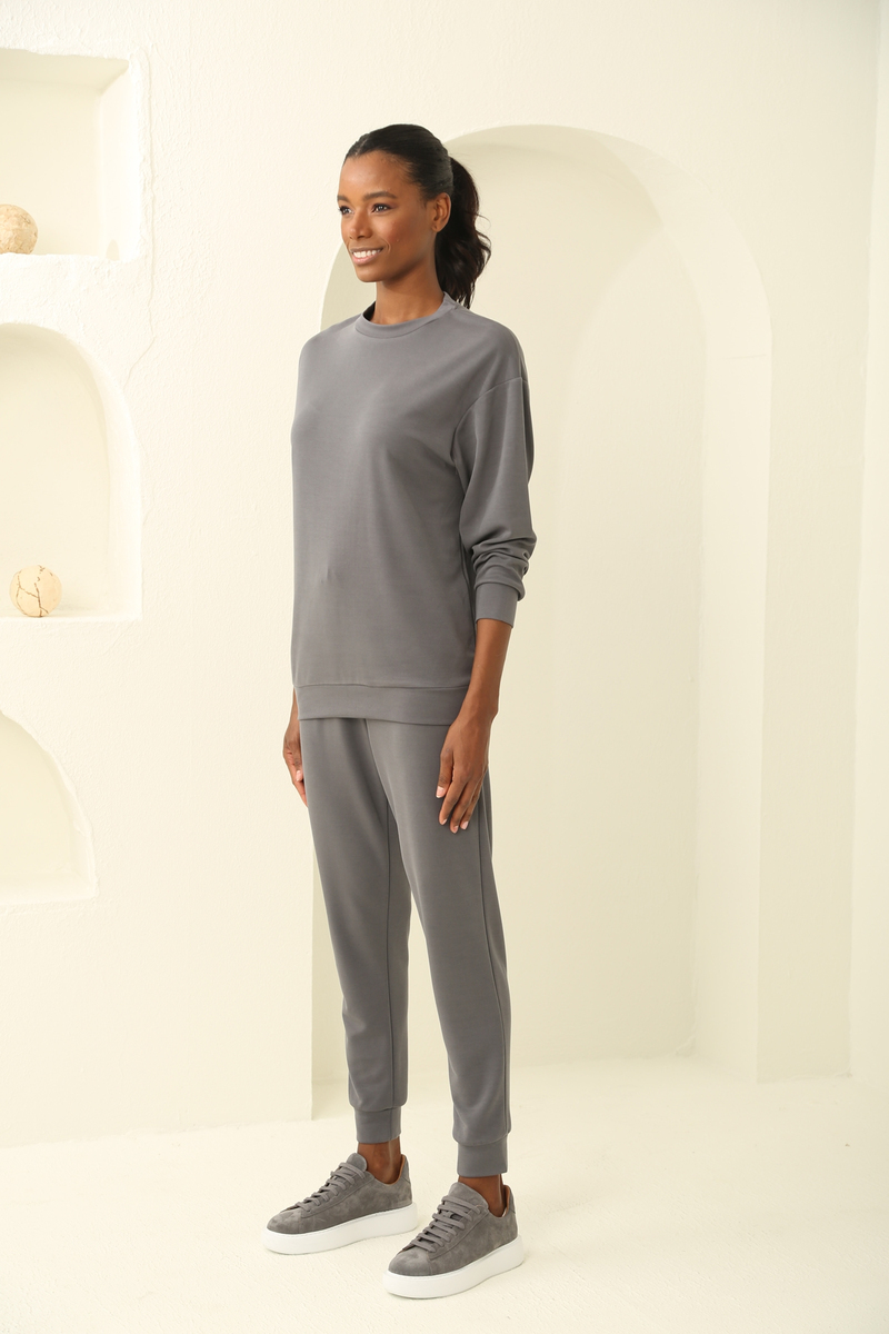 Antrasit Oversize Modal Takım 