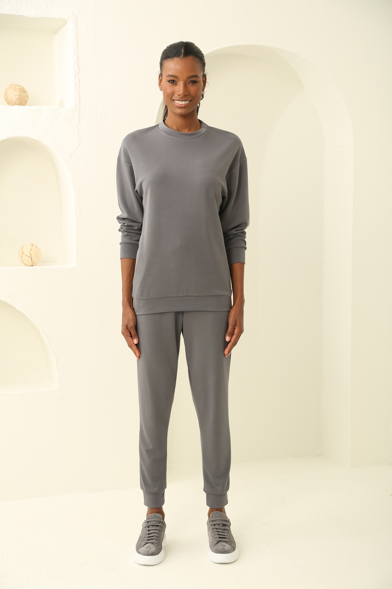 Antrasit Oversize Modal Takım 