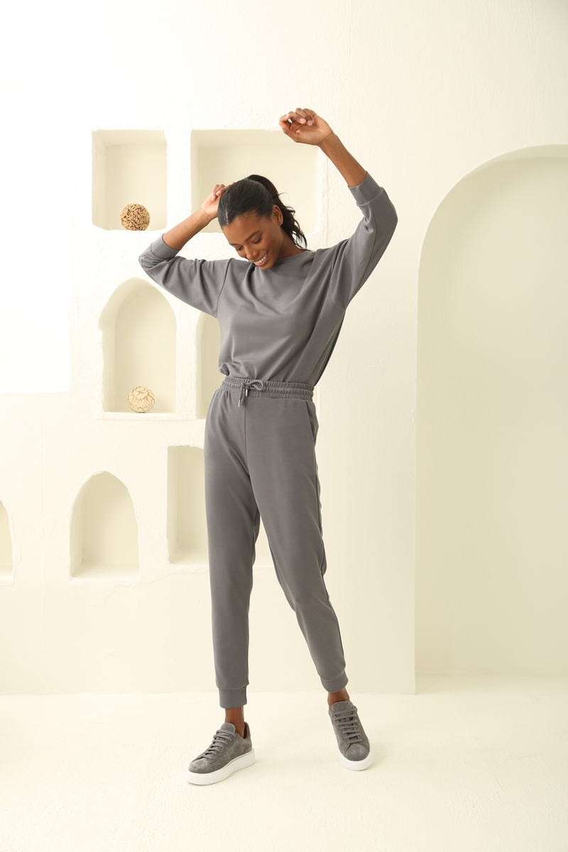 Antrasit Oversize Modal Takım 
