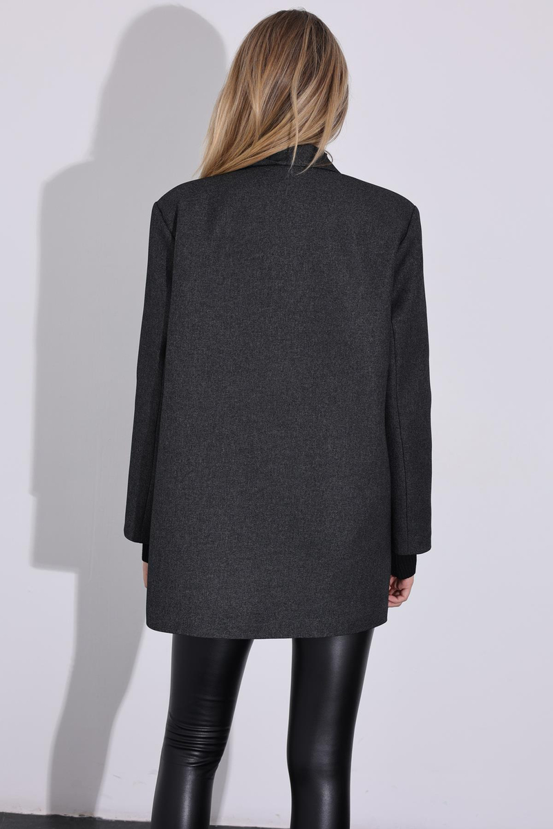 Antrasit Vatkalı Blazer Ceket 54489
