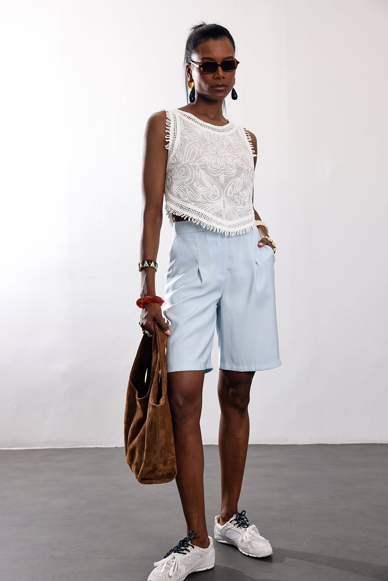 Bebe Mavi Bermuda Şort 010876