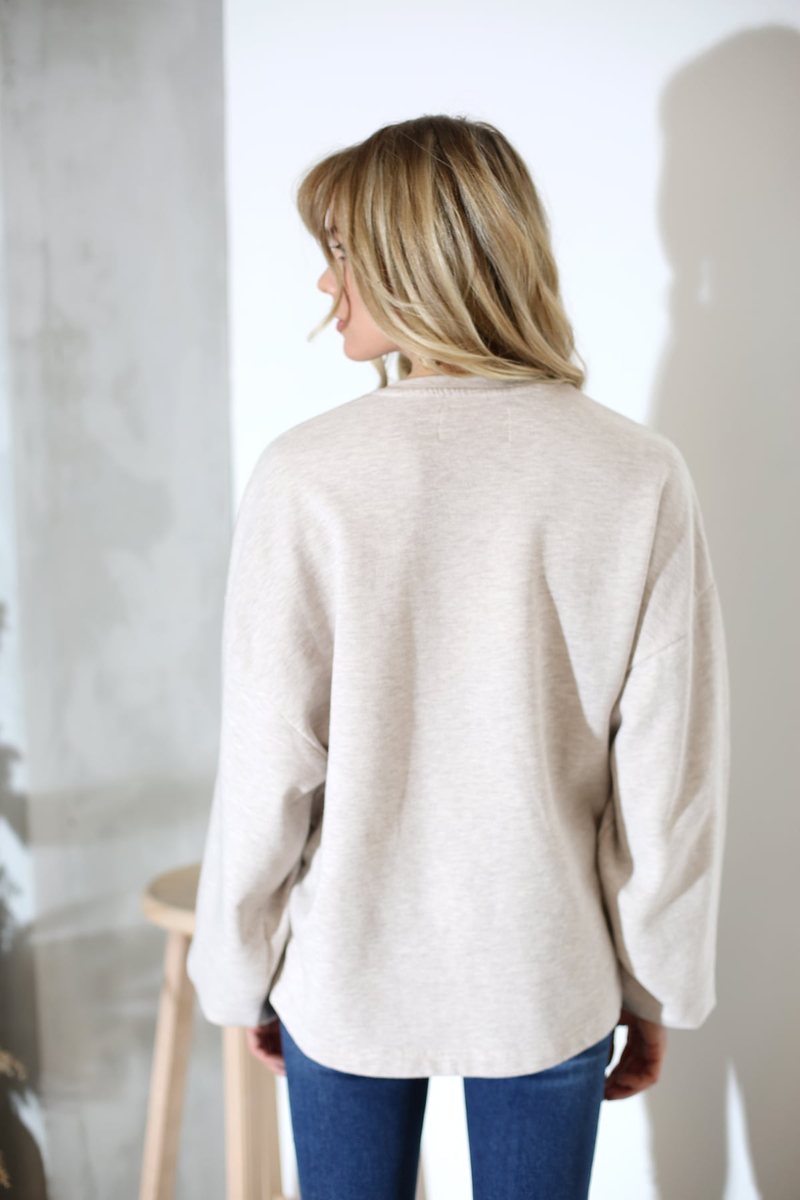 Bej Beverly Hills Sweatshirt