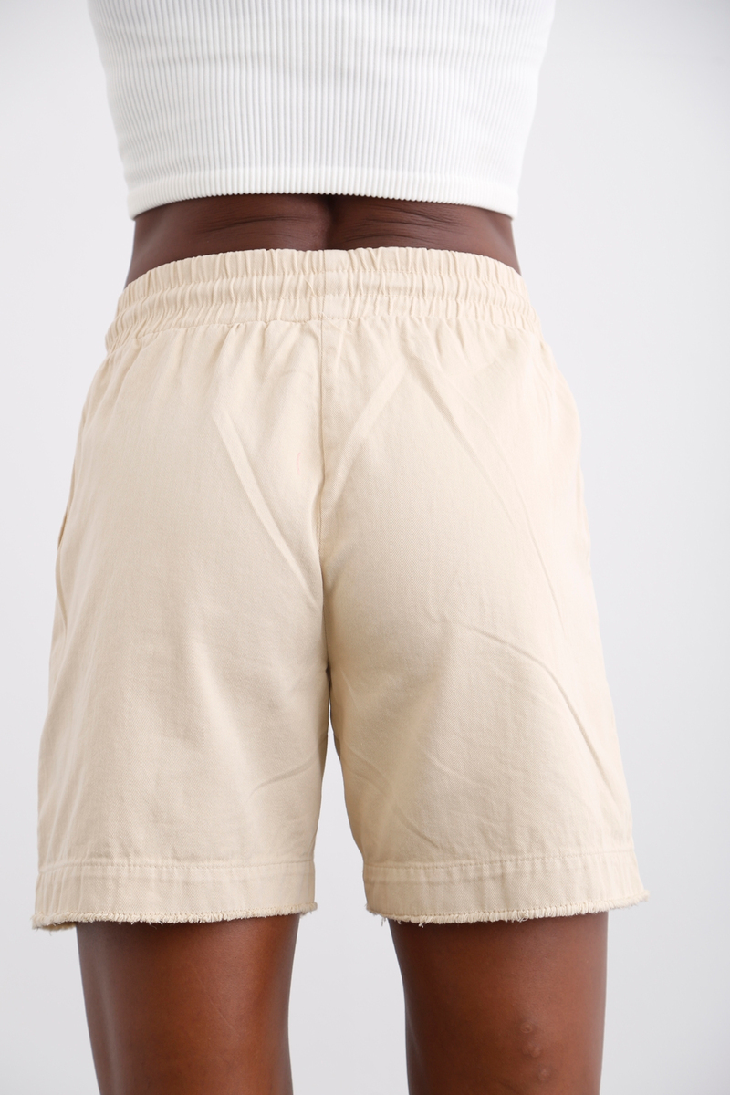 Bej Gabardin Şort 00117
