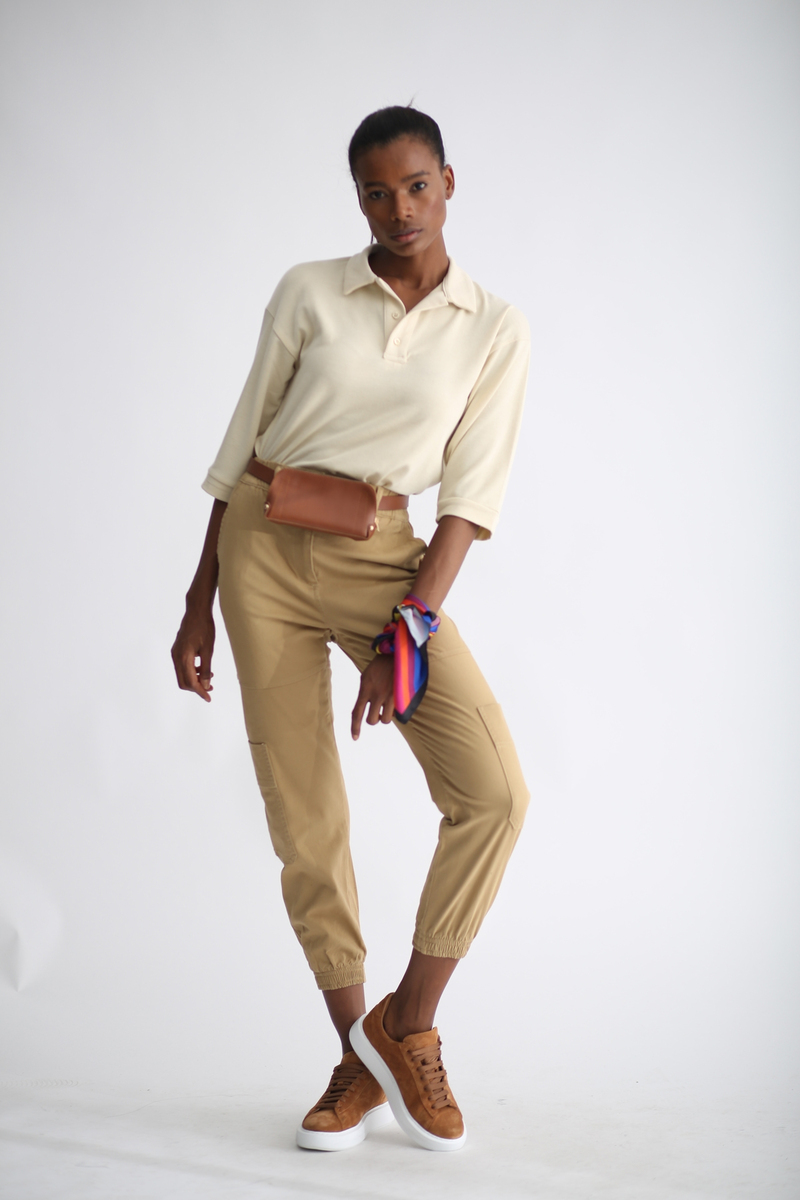 Bej Kargo Cep Pantolon 