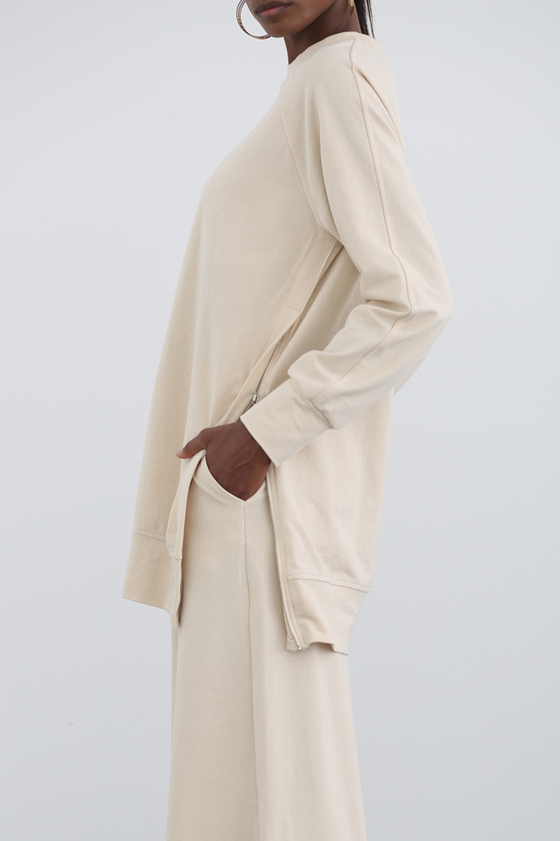 Bej Oversize Sweatshirt 1315