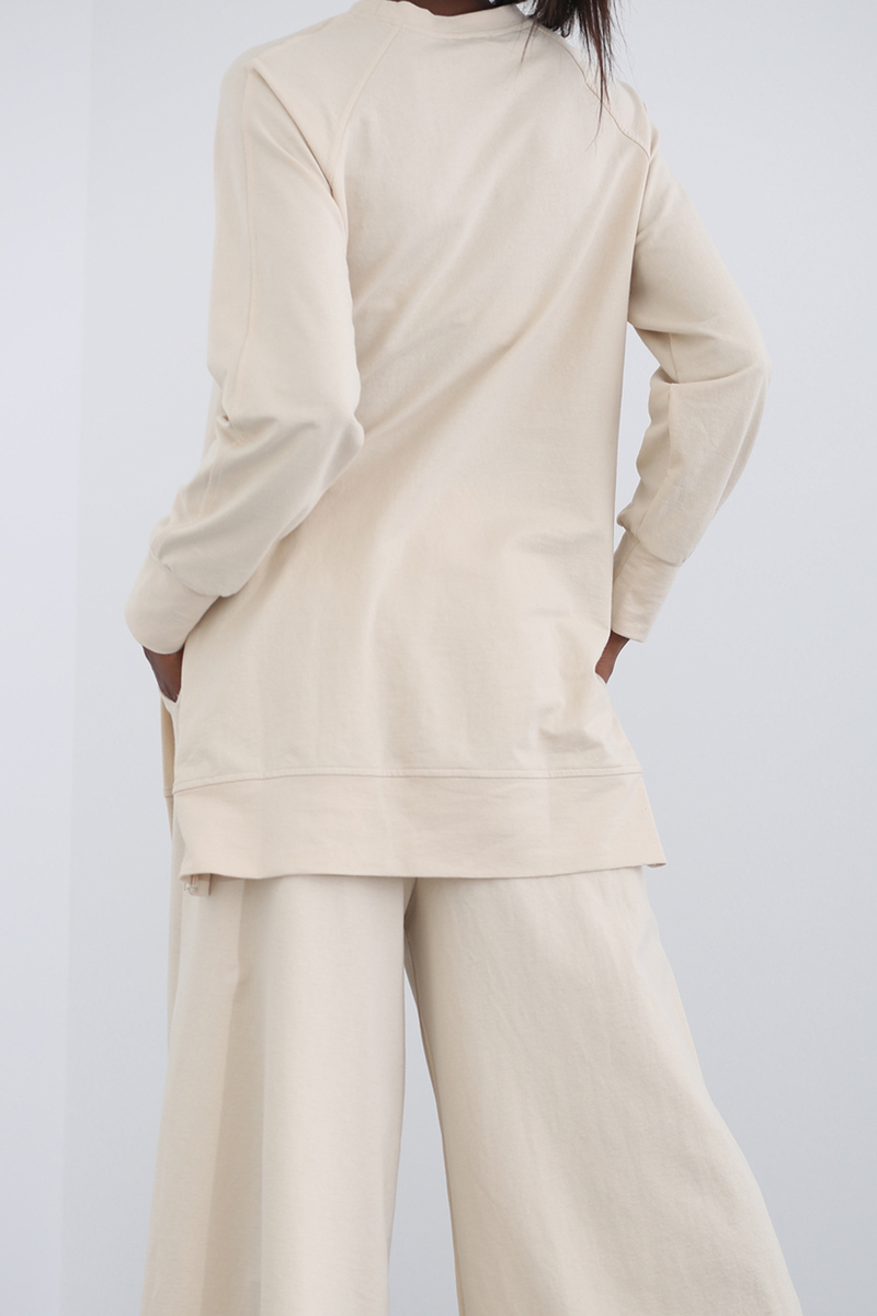 Bej Oversize Sweatshirt 1315
