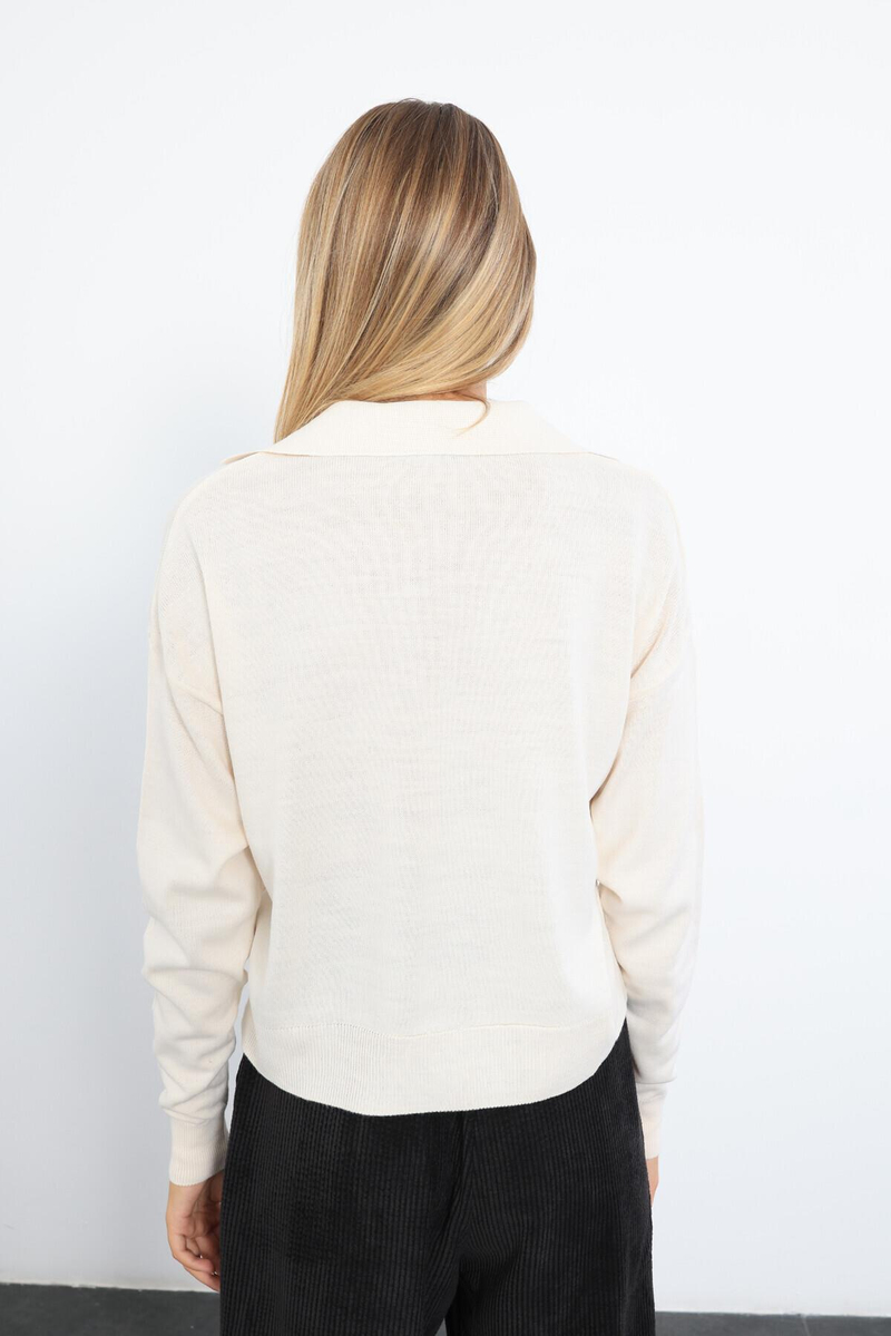 Bej Polo Yaka Basic Triko 210239
