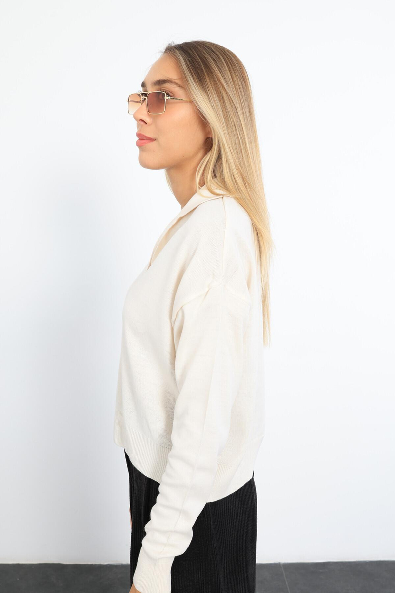Bej Polo Yaka Basic Triko 210239