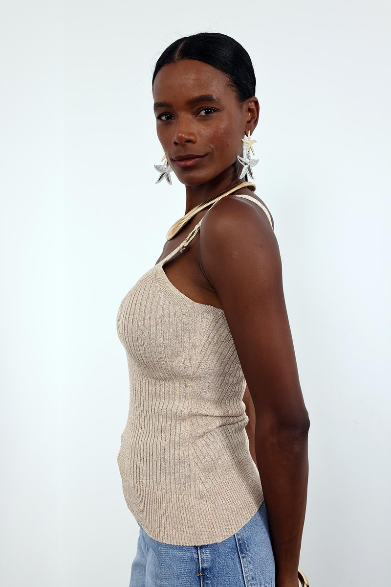 Bej Sim İplikli Atlet 