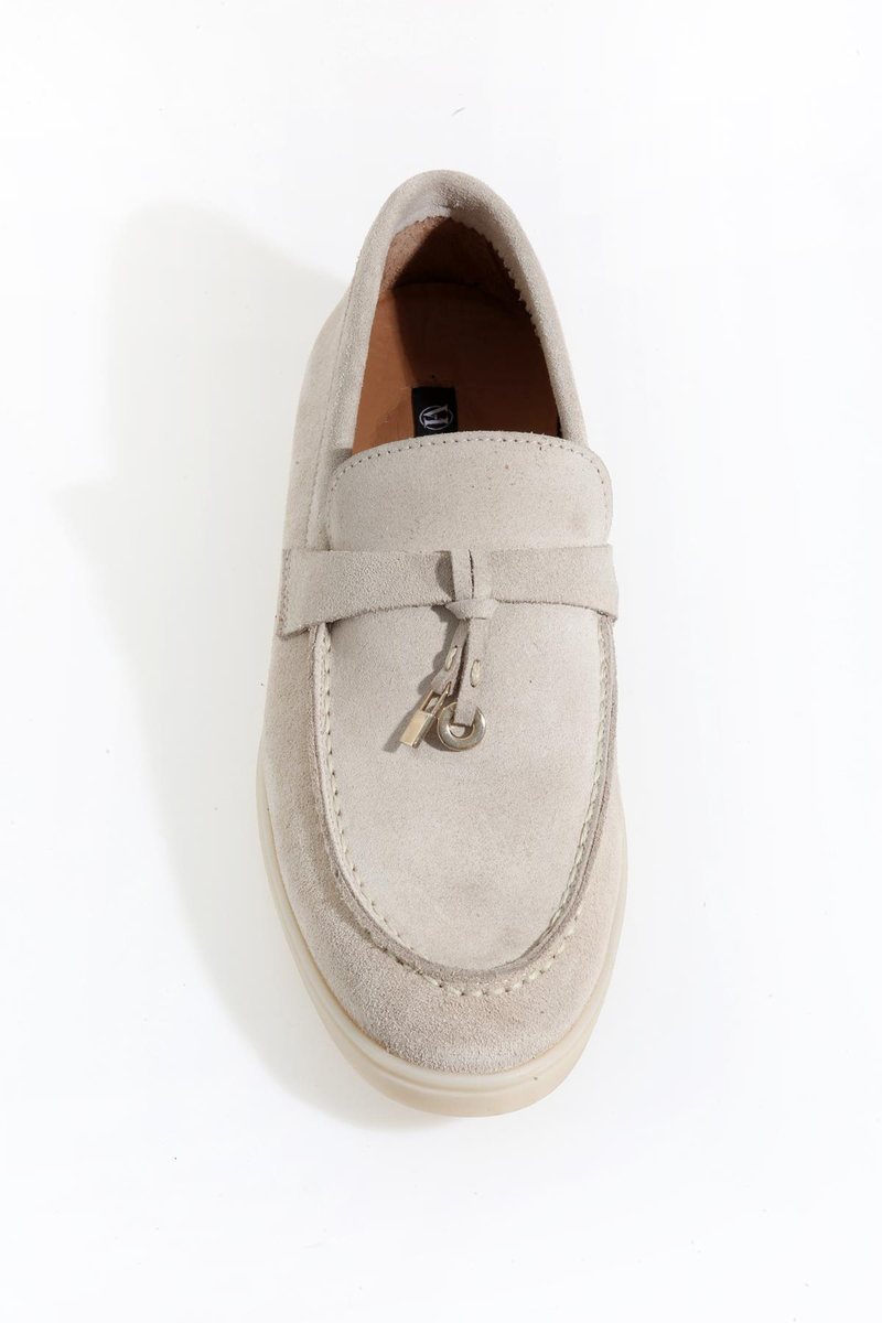Bej Süet Loafer 20105