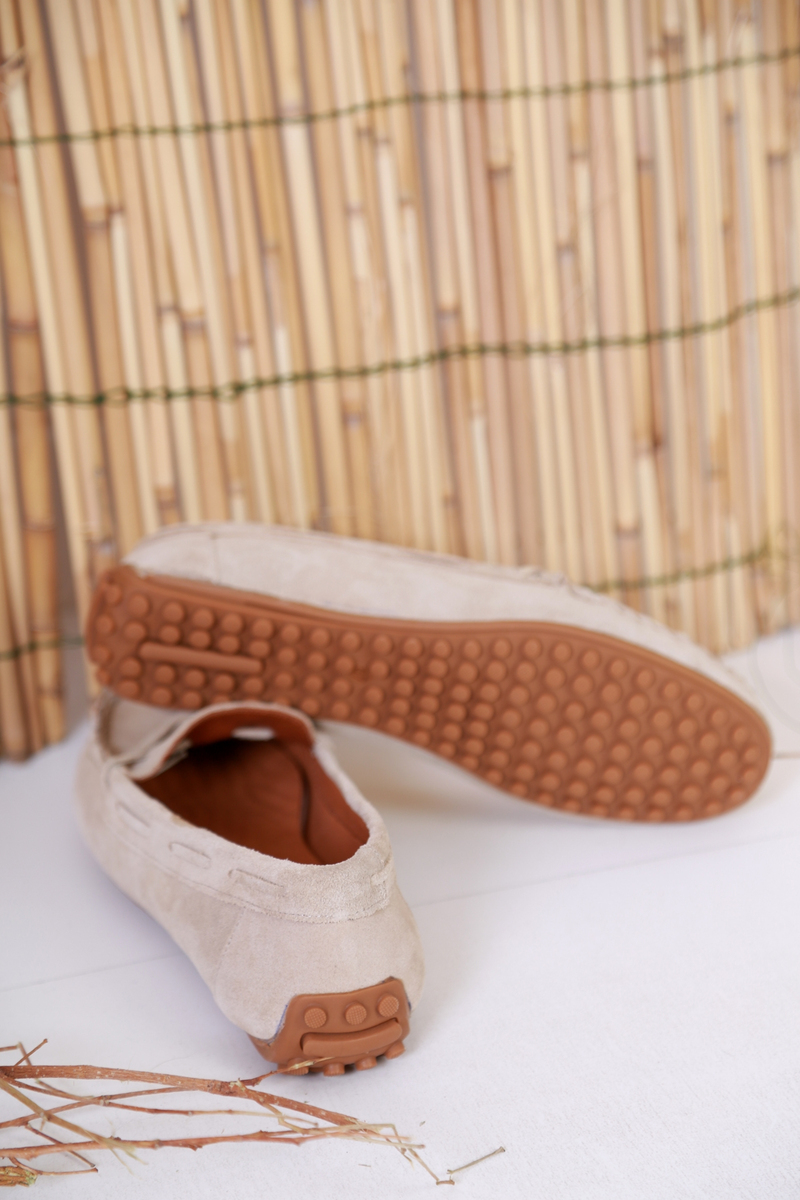 Bej Süet Loafer