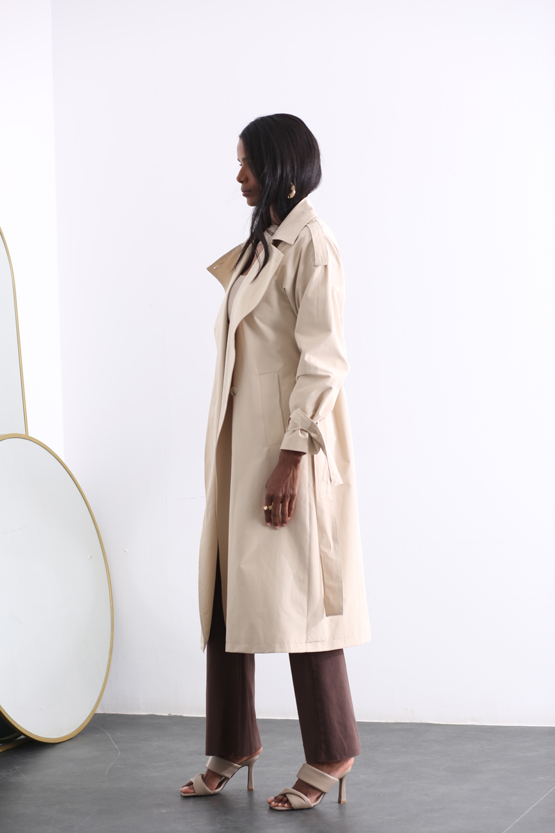 Bej Trenchcoat 
