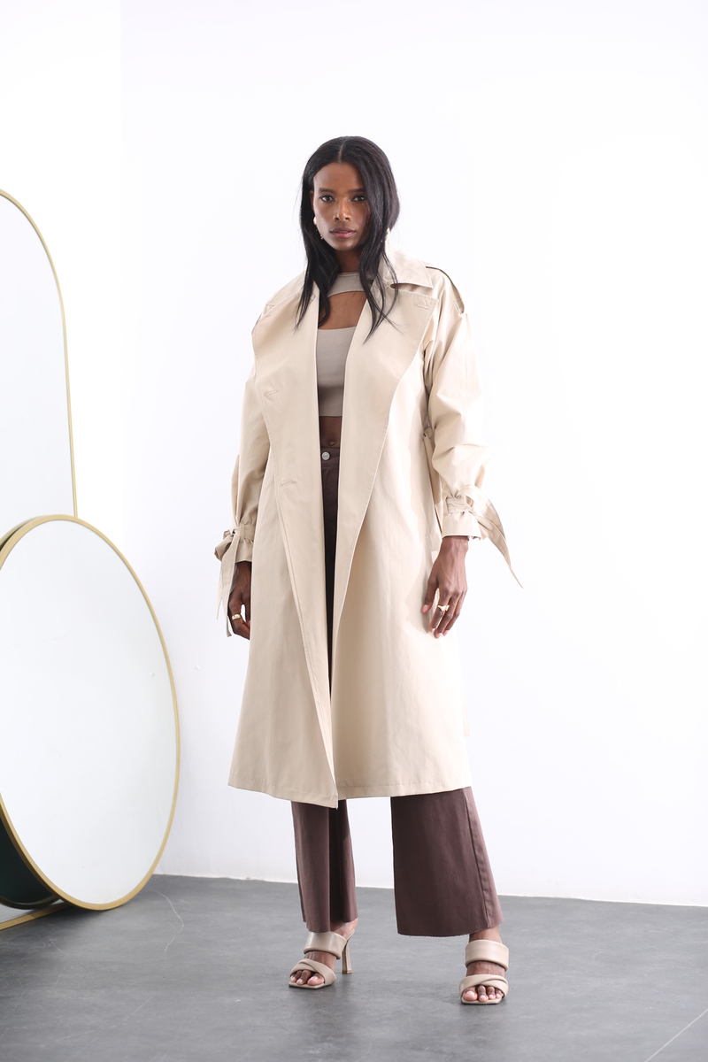 Bej Trenchcoat 