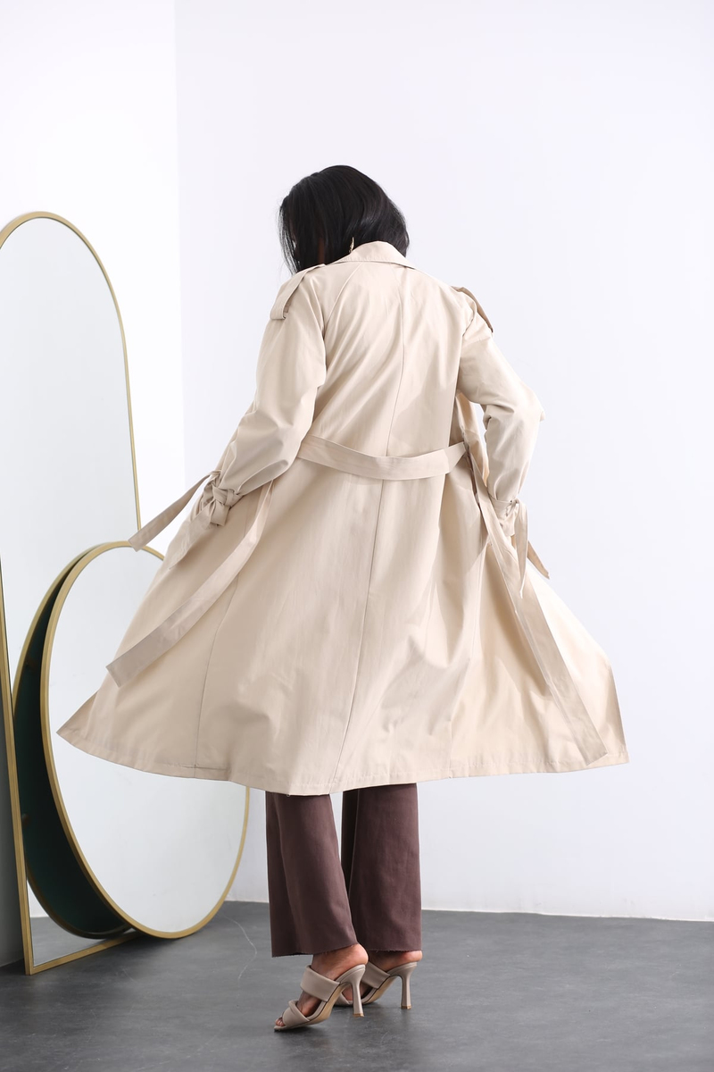 Bej Trenchcoat 