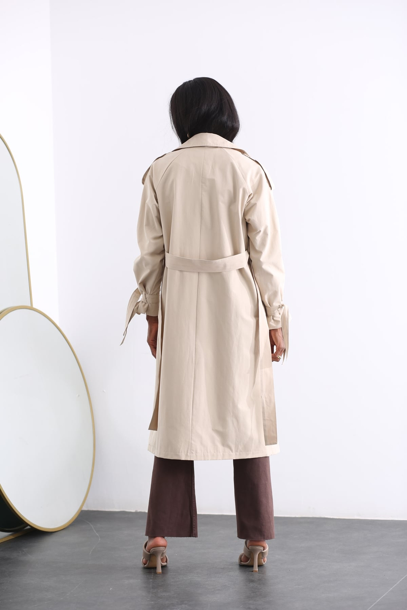 Bej Trenchcoat 