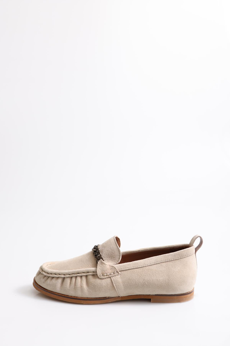 Bej Zincirli Loafer 23339