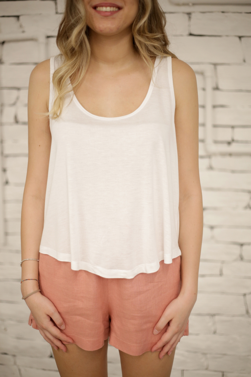 Beyaz Askılı Basic Atlet 