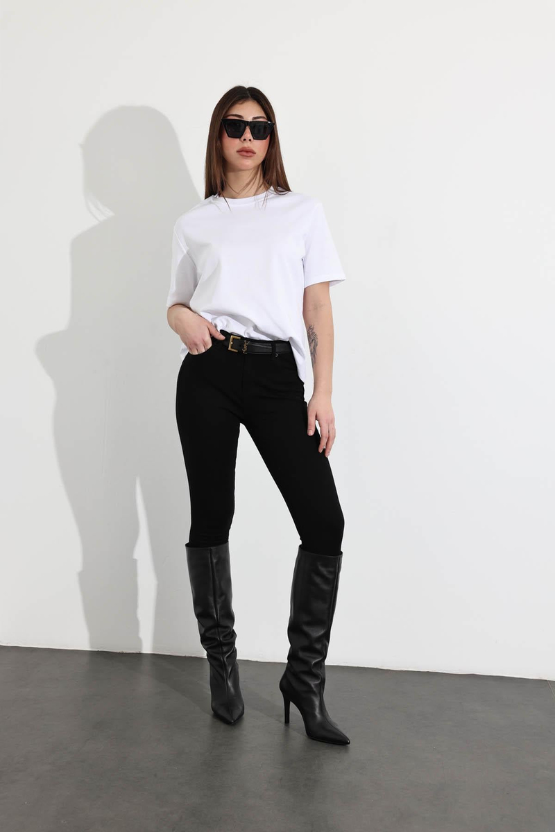 Beyaz Basic Tişört 