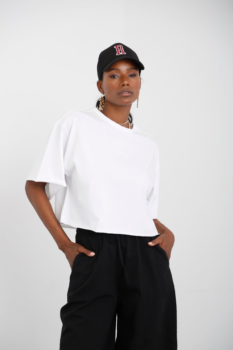 Beyaz Basic Tshirt 0043