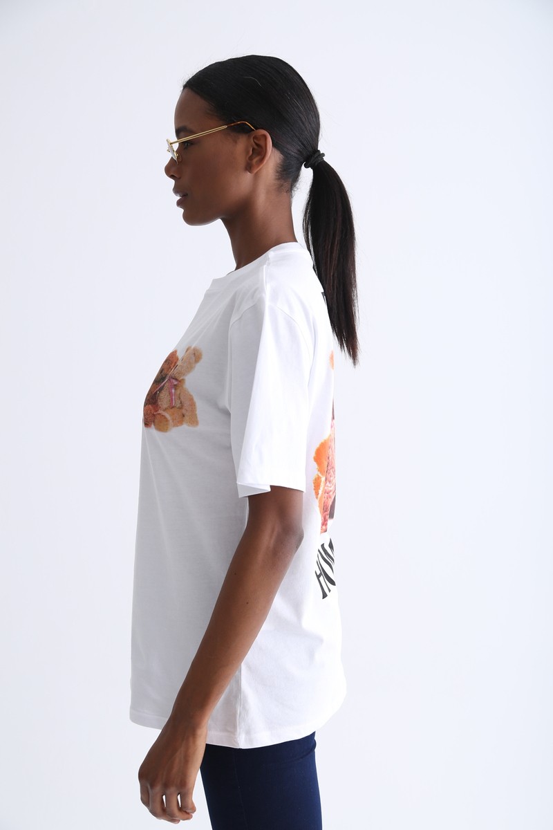 Beyaz Best Homies Baskılı Tshirt 1423-2