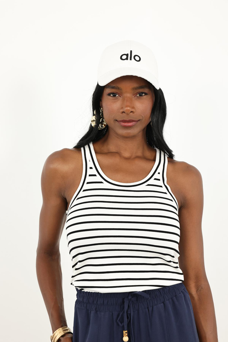 Beyaz Çizgili U Yaka Atlet 16822