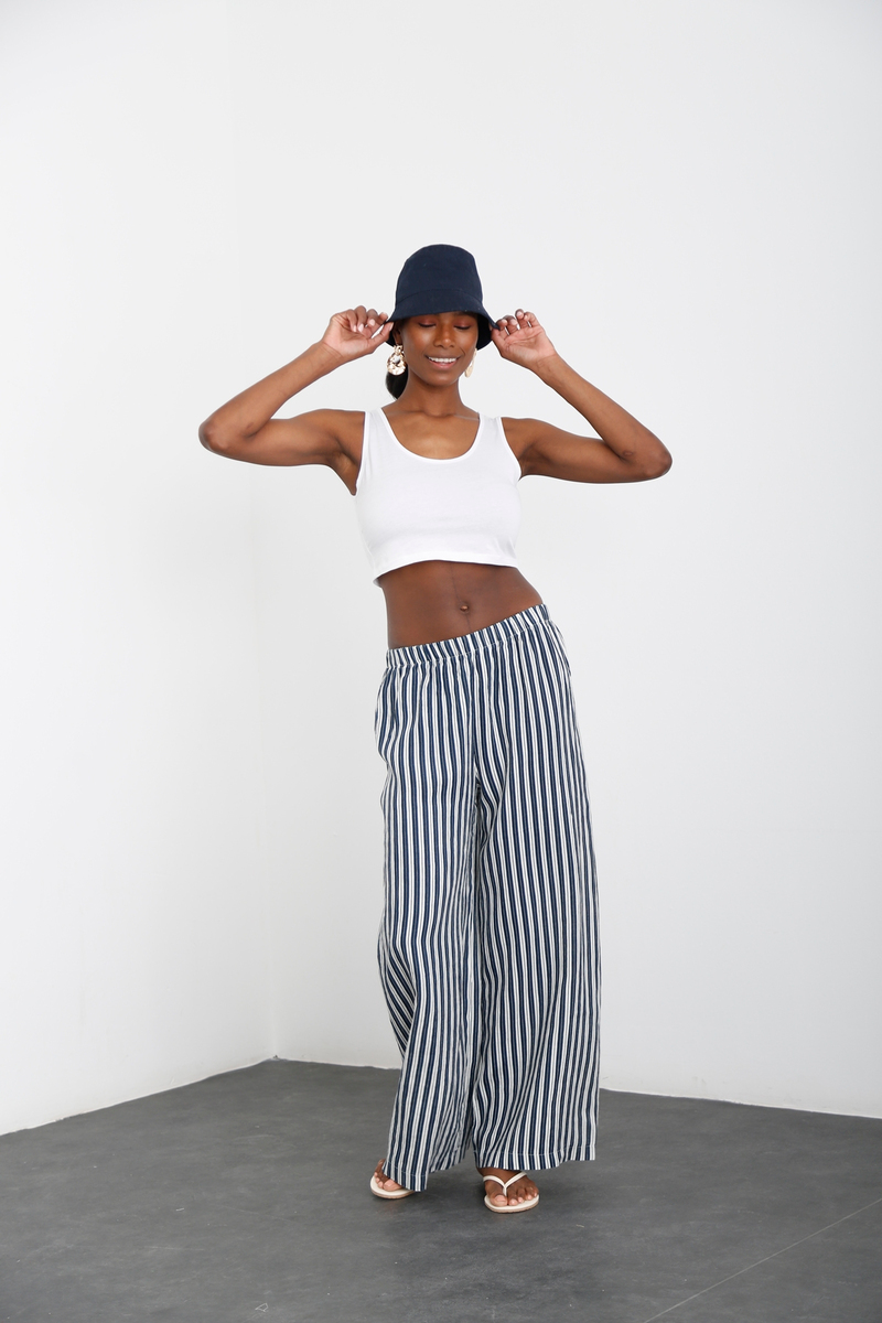Beyaz Halter Yaka Crop 0168