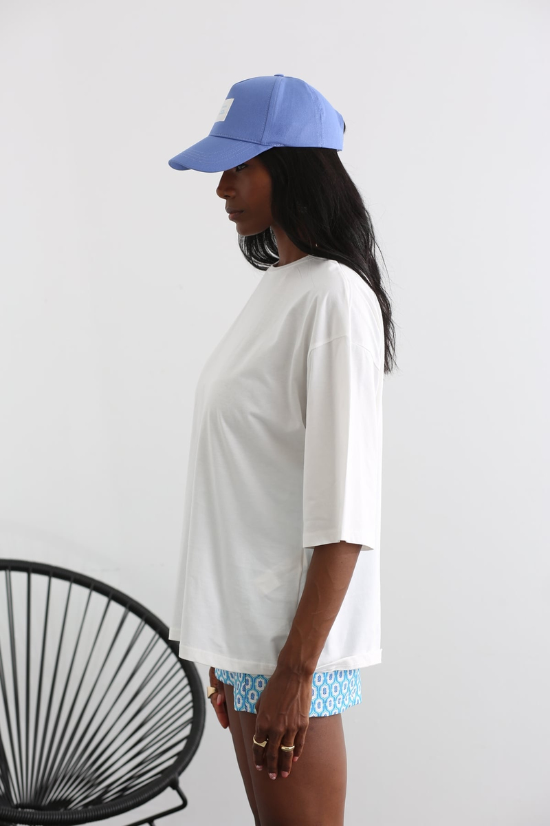 Beyaz Oversize Tshirt 18740