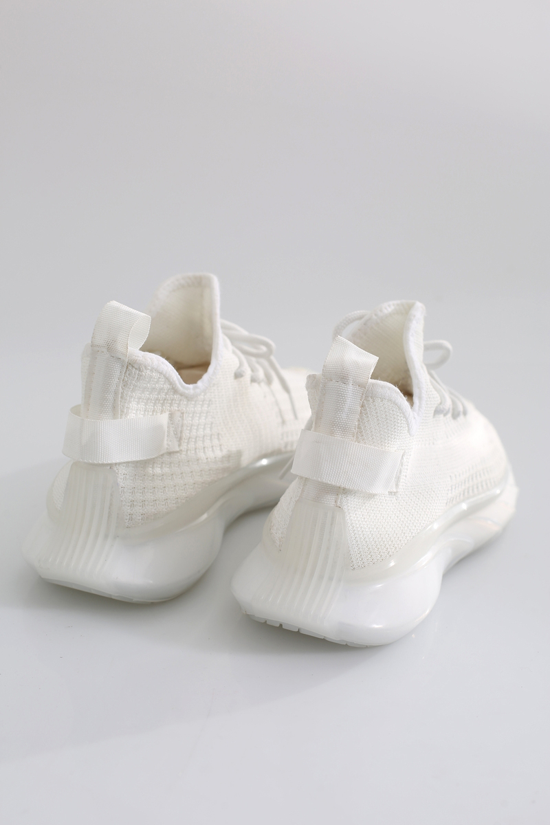 Beyaz Triko Sneaker 0811