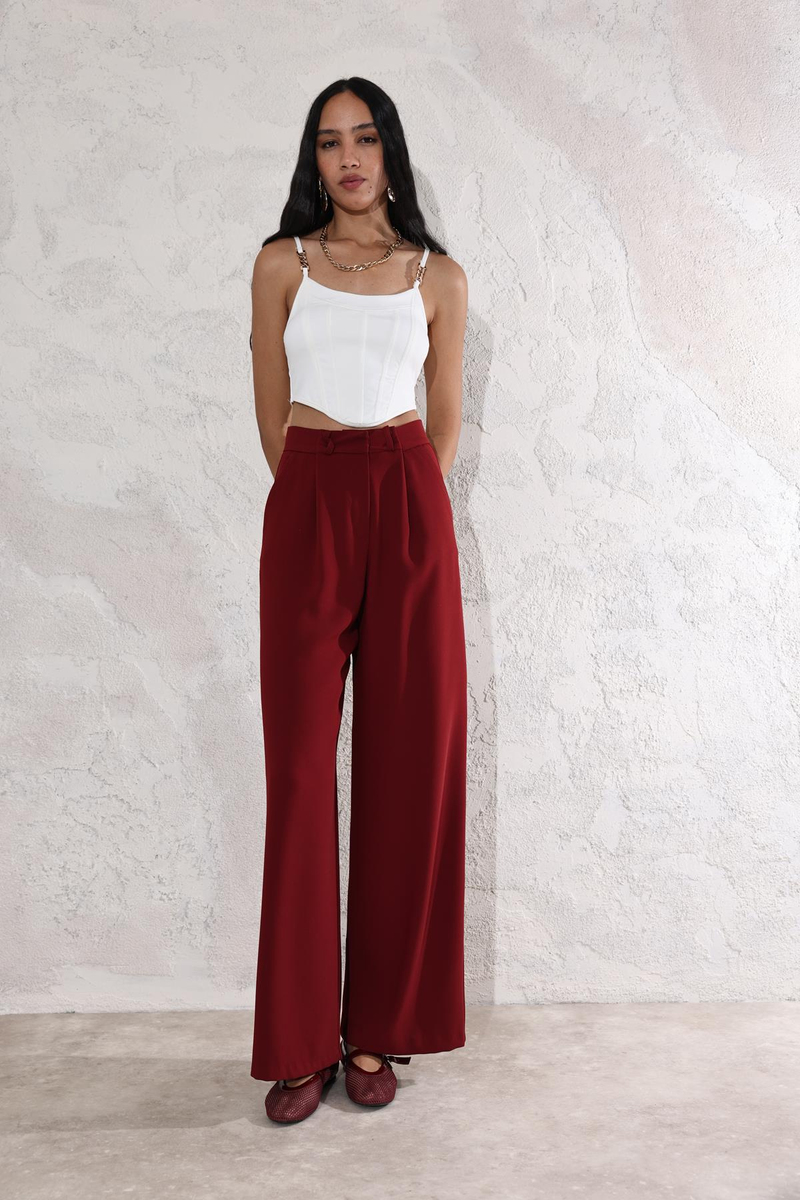Beyaz Zincir Askı Detaylı Crop 16156