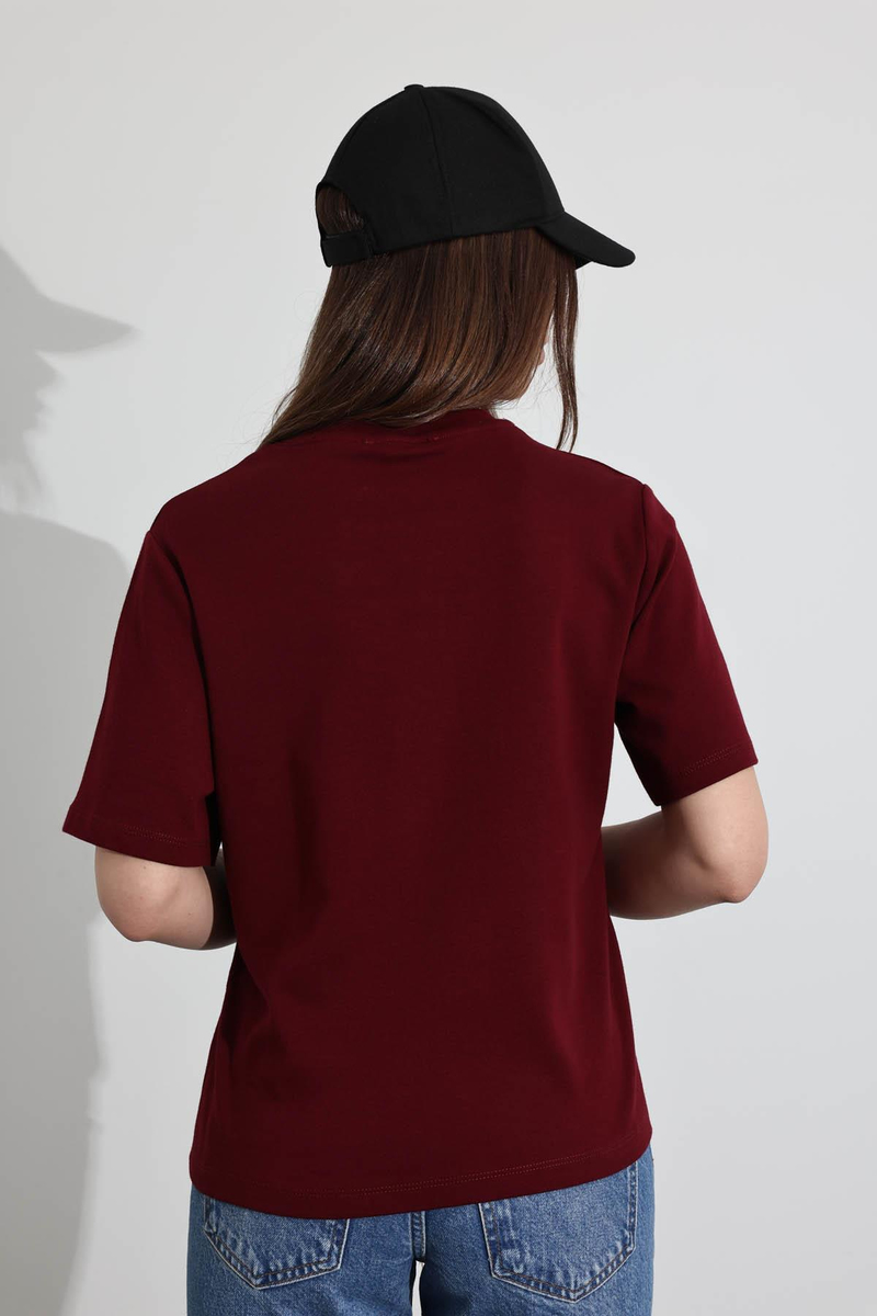 Bordo Basic Tişört 