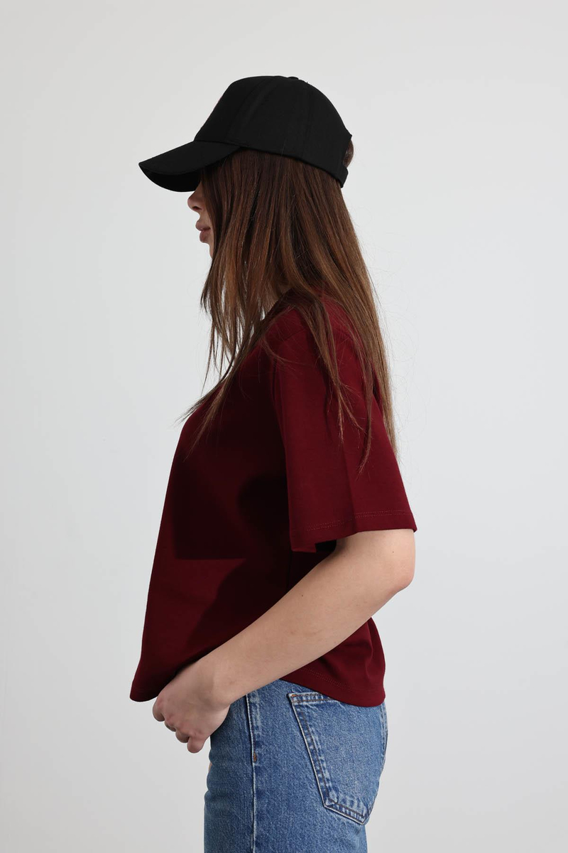 Bordo Basic Tişört 
