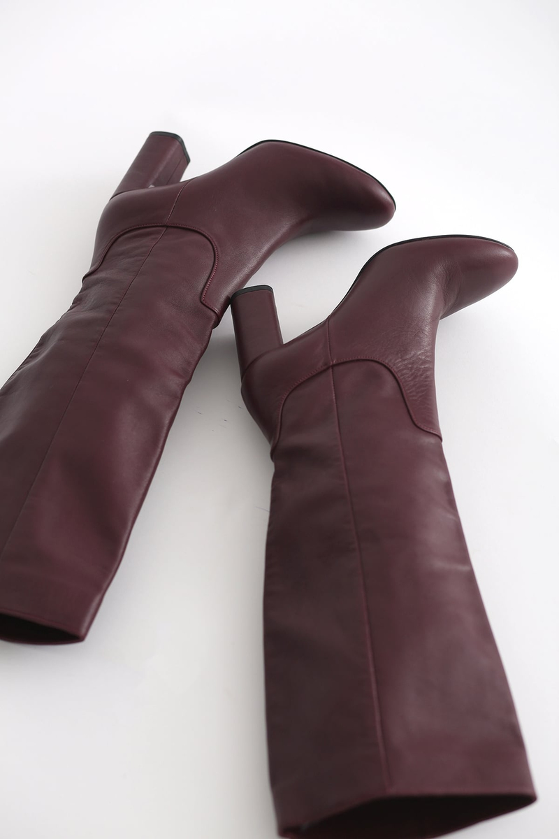 Bordo Çizme-18520 